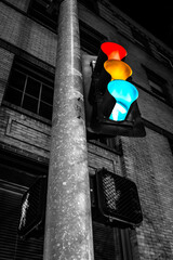 Long Exposure of a Traffic Light