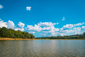 View from the pier of Ibiuna Dam