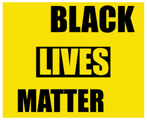 Black lives matter. Symbol of the fight against racism
