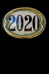 house number or year number 2020