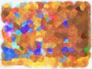 Abstract pictures Various colorful watercolor painting pattern background image create impressionist painting pattern