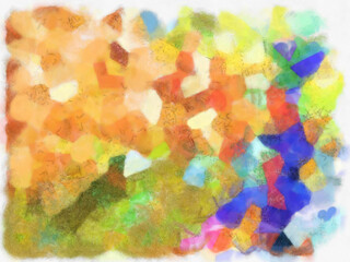 Abstract pictures Various colorful watercolor painting pattern background image create impressionist painting pattern