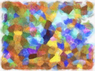 Abstract pictures Various colorful watercolor painting pattern background image create impressionist painting pattern