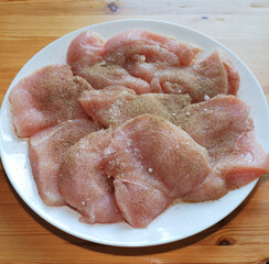 Chicken fillet close up.
