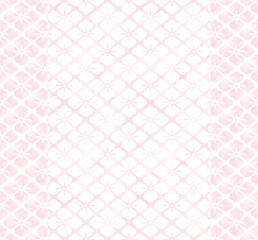 和柄（桃色の花菱）のシームレス素材