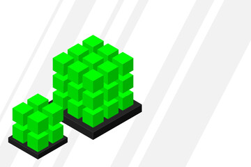 Isometric Digital Technology Web Banner. BIG DATA Machine Learning Algorithms. Analysis and Information. Big Data Access Storage Distribution Information Management and Analysis.