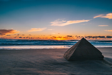 Atardecer en una playa