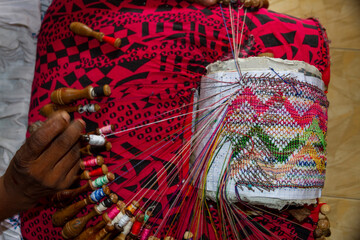 Berralu lace making in Sri Lanka