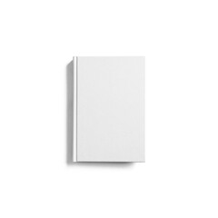 White book on white background. 白背景の上の白い本