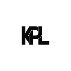 Fototapeta premium kpl letter original monogram logo design