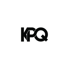 kpq letter original monogram logo design