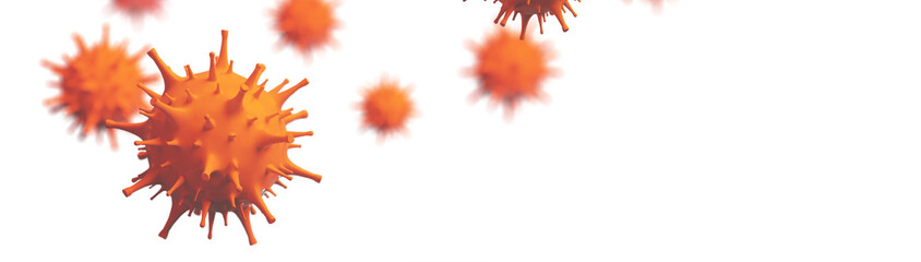 New covid-19 conoravirus outbreak. 3D illustration