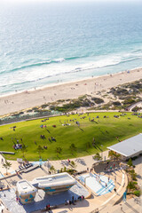 Aerial view of Scarborough beach, Perth Western Australia