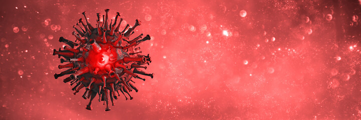 New covid-19 conoravirus outbreak. 3D illustration