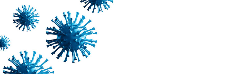 New covid-19 conoravirus outbreak. 3D illustration