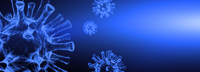 New covid-19 conoravirus outbreak. 3D illustration