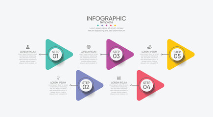 Presentation business abstract background infographic template