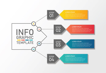 Obraz premium Presentation business abstract background infographic template