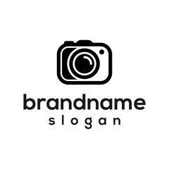 Modern camera logo design vector