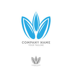 Luxury logo design concept, Flower lotus logo, Beauty or spa logo template