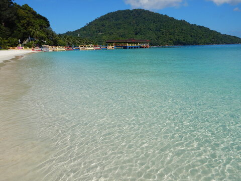 Beautiful beaches  on Pulau Perhentian Island, Malaysia