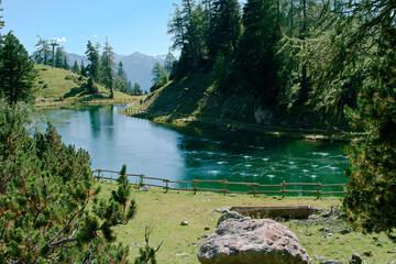Pond on the Rofan in Tyrol, Austria