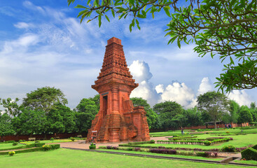 Candi Bajang Ratu, a legacy of the Majapahit kingdom in Temon Village, Trowulan, Mojokerto,...