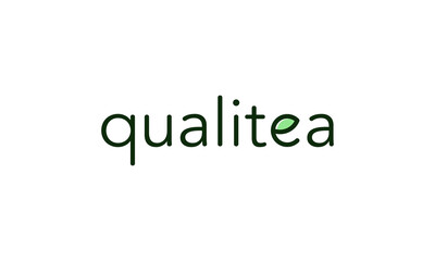 illustration vector graphic of simple, modern, unique, creative, word mark for combination quality and tea logo design