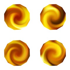 Set of polygonal modern backgrounds.