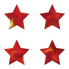 Set of pentagram chromatic backgrounds.