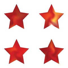 Obraz premium Kit of pentagram abstract backgrounds.