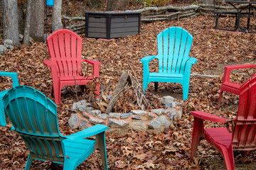 chairs in the garden