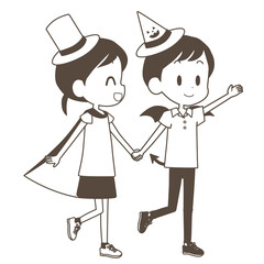 children_in_halloween_costumes