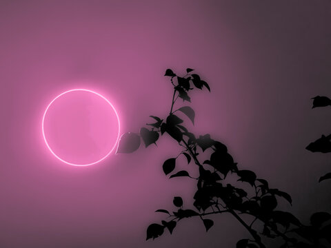 Edited Pink Color Sun