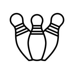 bowling pin icon vector illustration design