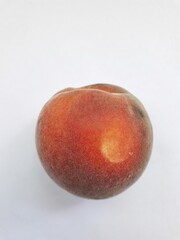 peach on white background