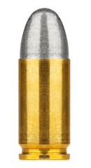 Bullet isolated on white background with clipping path
