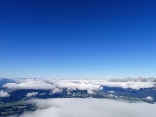 snow covered mountains
