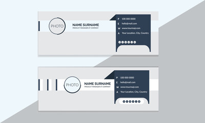 Simple Email Signature Template Design