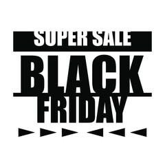 Black friday sale flyer, banner and background illustration vector.