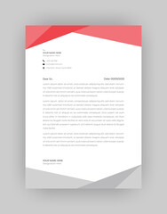 Professional And Modern Business Style, Flat Letterhead Design Template Vector