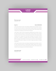 Professional And Modern Business Style, Flat Letterhead Design Template Vector