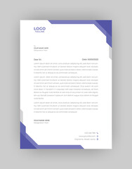 Professional And Modern Business Style, Flat Letterhead Design Template Vector