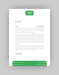 Professional And Modern Business Style, Flat Letterhead Design Template Vector