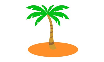 coconut tree vector logo
