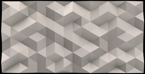 Abstract polygonal background. 3D render.