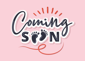 Pink coming soon graphic. 
