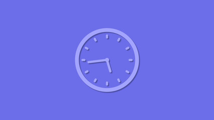 Amazing circle 12 hours counting down clock icon,Clock icon