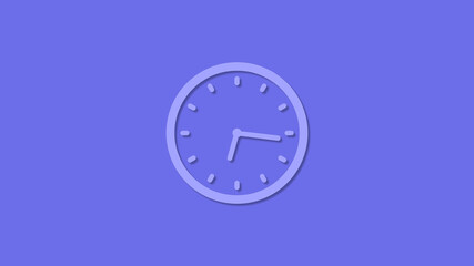 Amazing circle 12 hours counting down clock icon,Clock icon