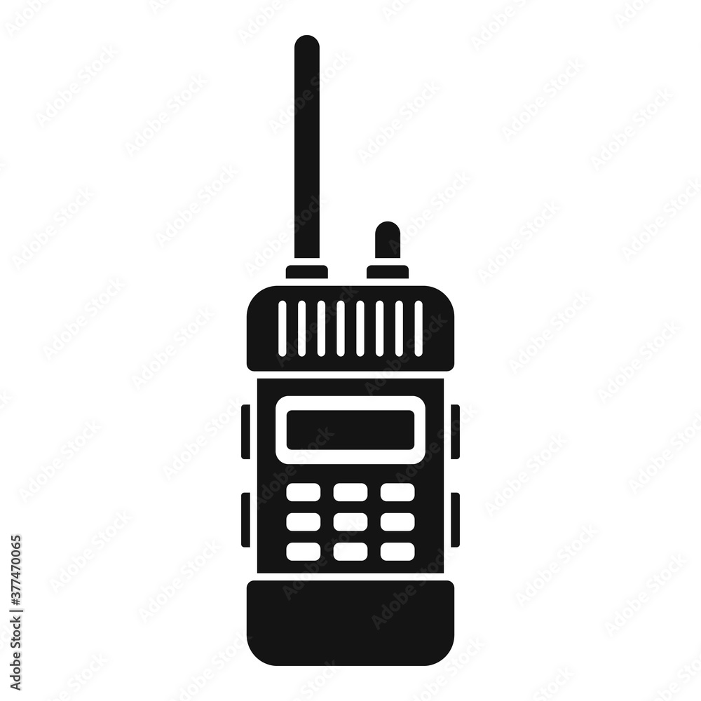 Poster walkie talkie way icon. simple illustration of walkie talkie way vector icon for web design isolated